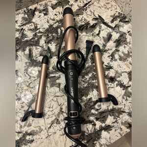 IAMFINE 3 in 1 Automatic Rotating Curling Iron